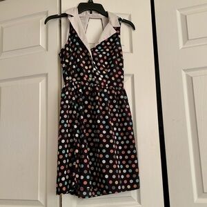 Retro inspired polka dot mini dress